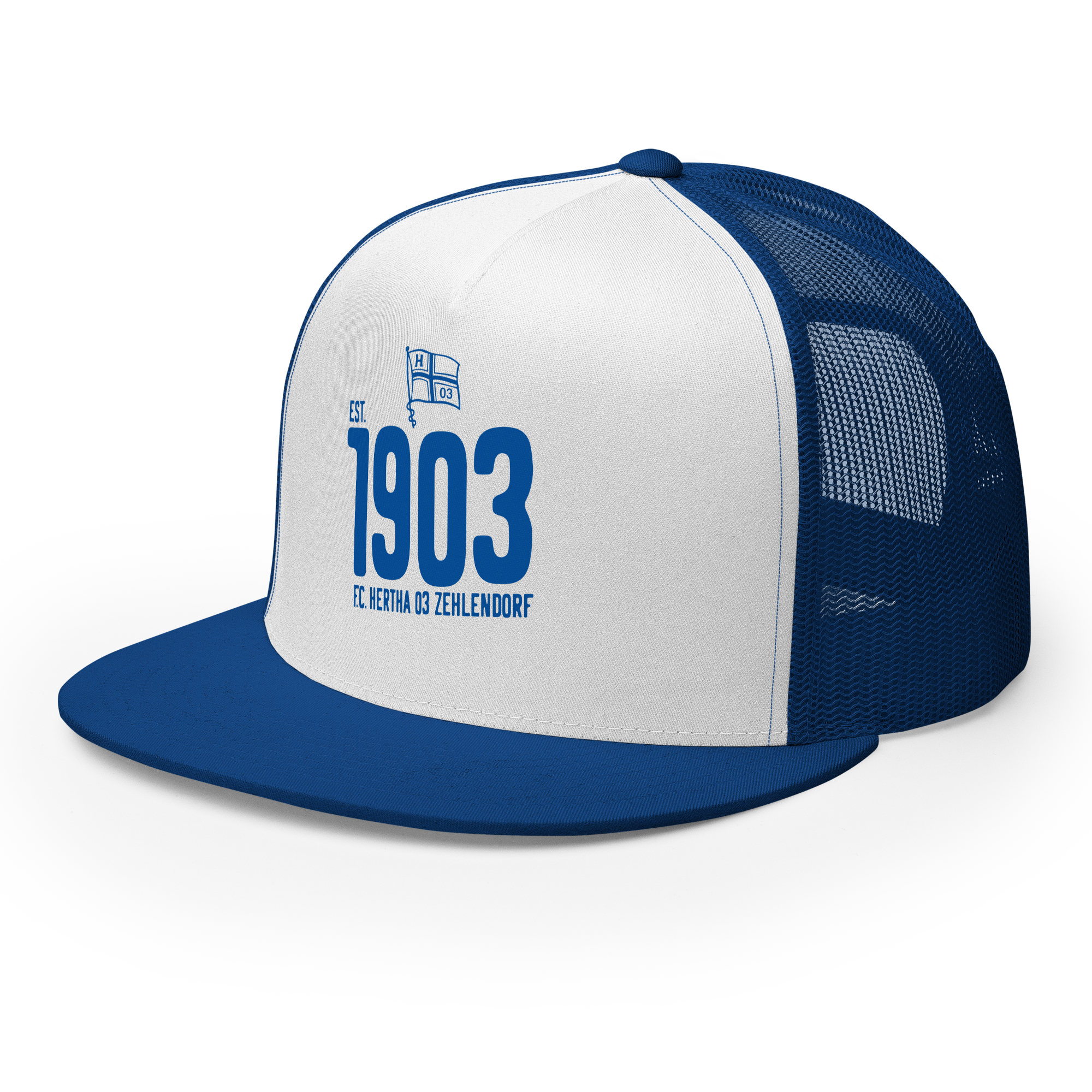 trucker cap blau weiß est 1903 trucker cap blau weiß est 1903